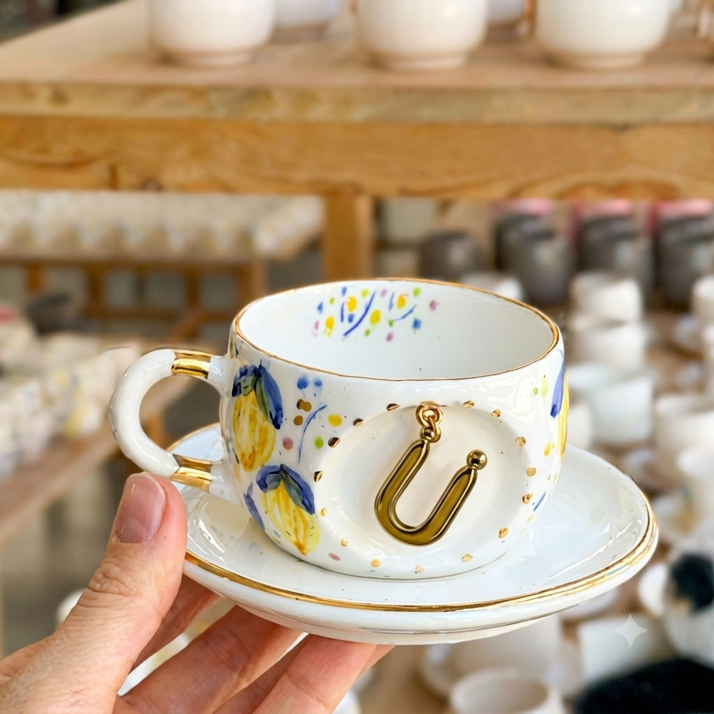 Lemon Personalized Tea Mug, detail view 37