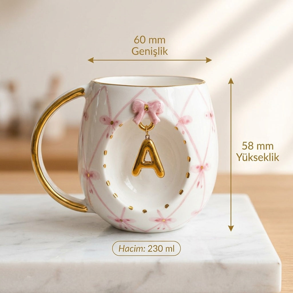 Bow Personalized Mug, detail view 3