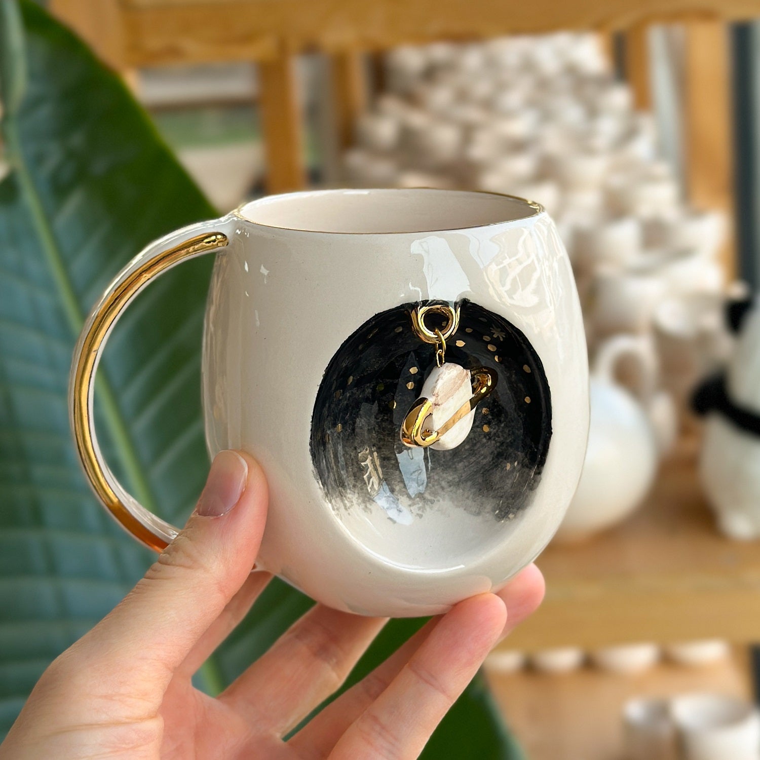 Personalized Galaxy 330ml Mug With Letter