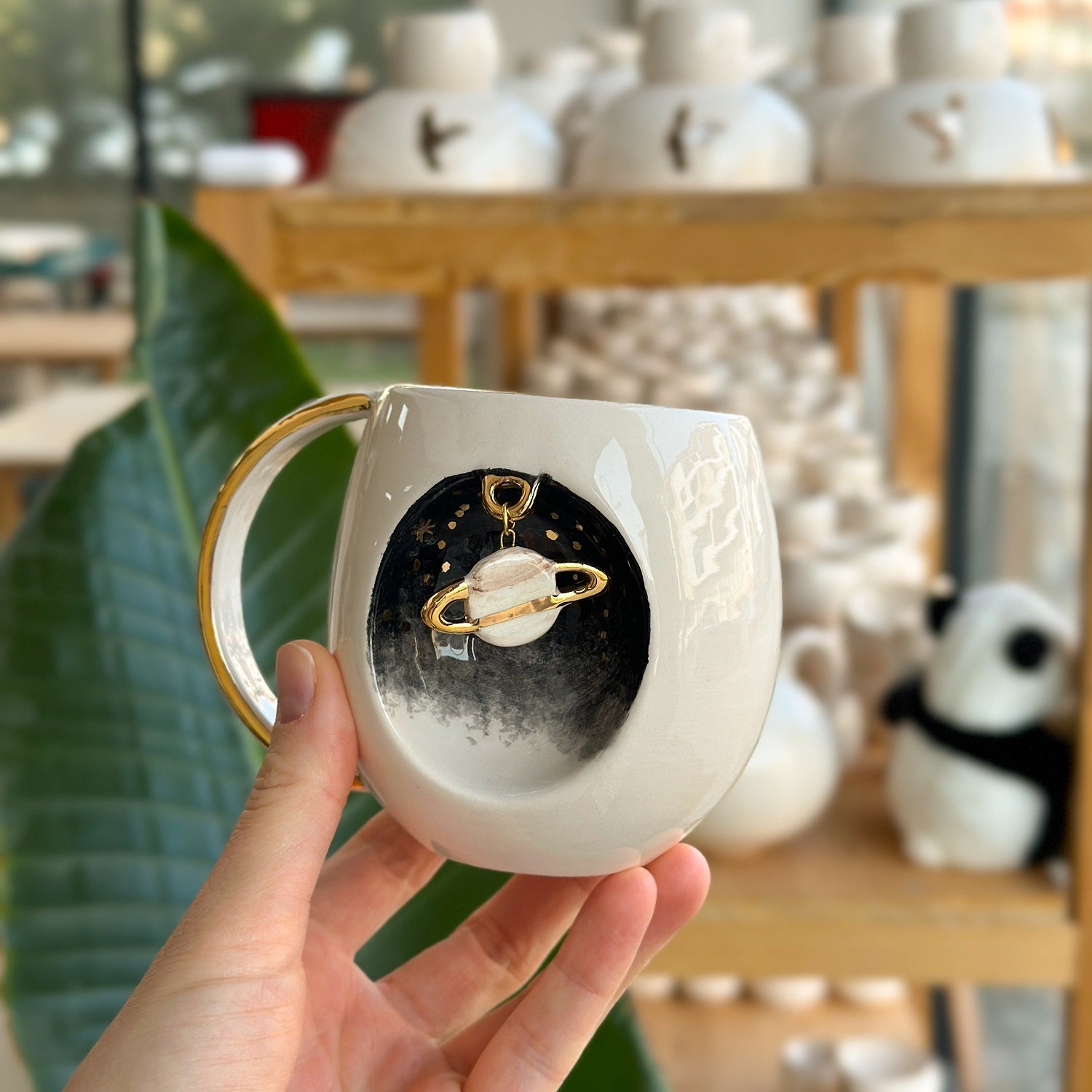 Personalized Galaxy 330ml Mug With Letter