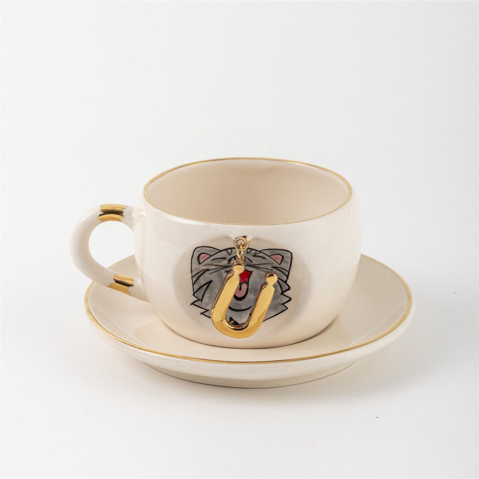 Cat Personalized Tea Mug, detail view 7