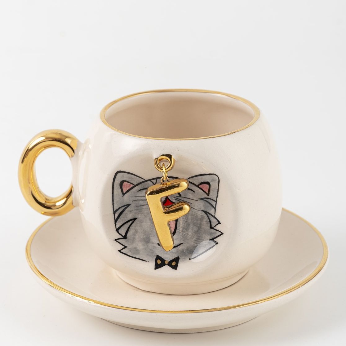 Cat Personalized Turkish Coffee Cup, detail view 14