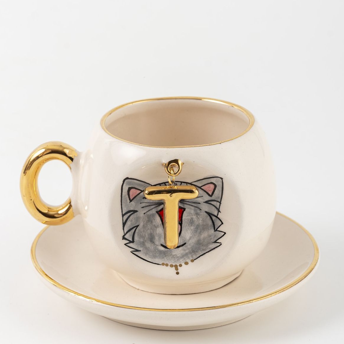 Cat Personalized Turkish Coffee Cup, detail view 29
