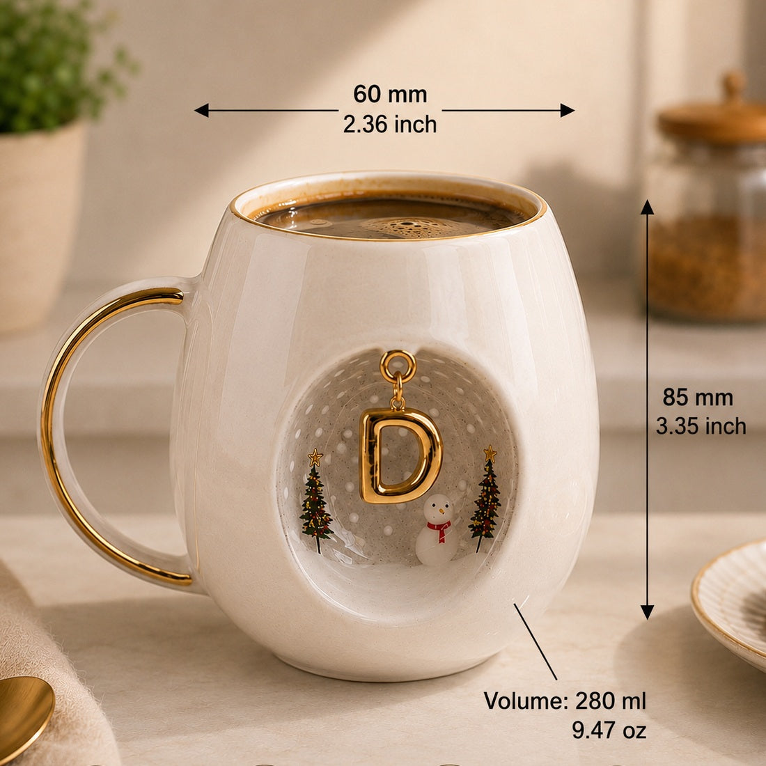 Winter Personalized Porcelain Mug 280 ml / 9.5 oz
