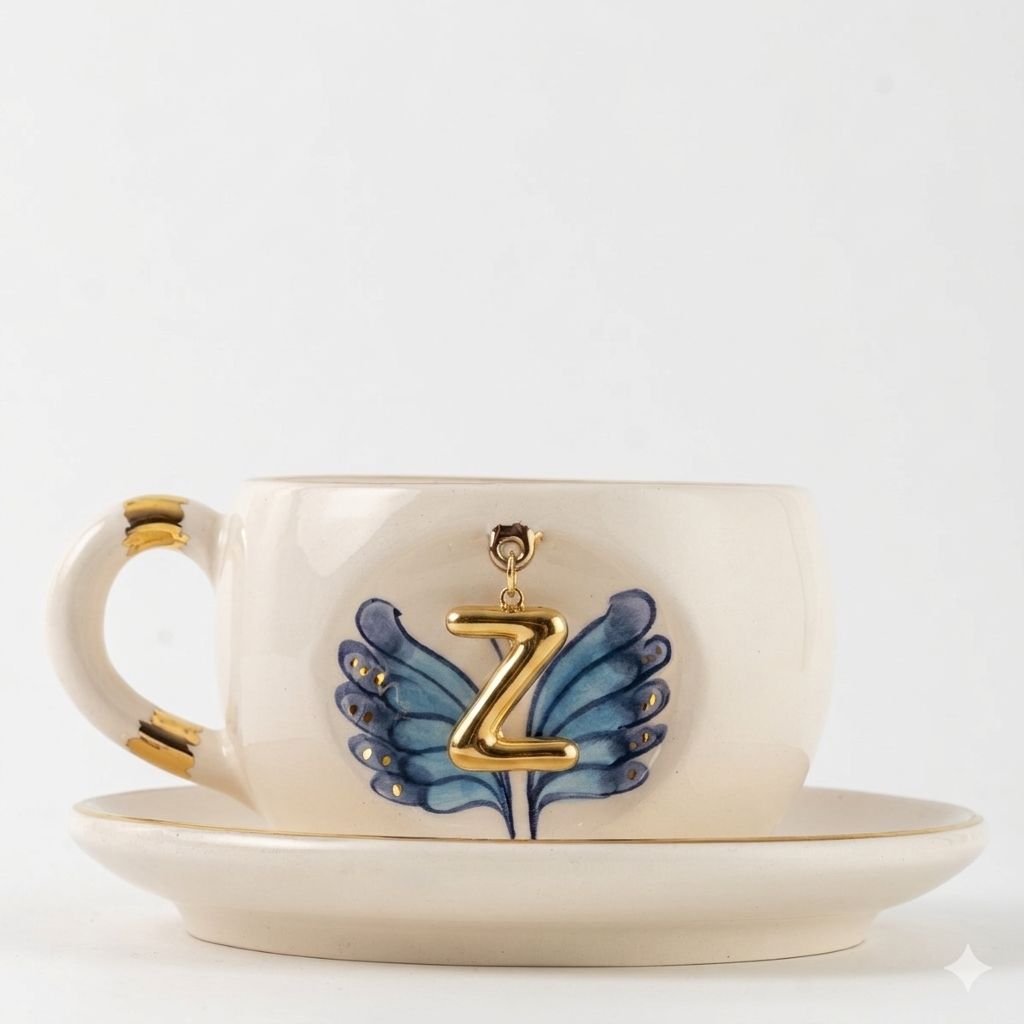 Butterfly Personalized Tea Mug, detail view 32