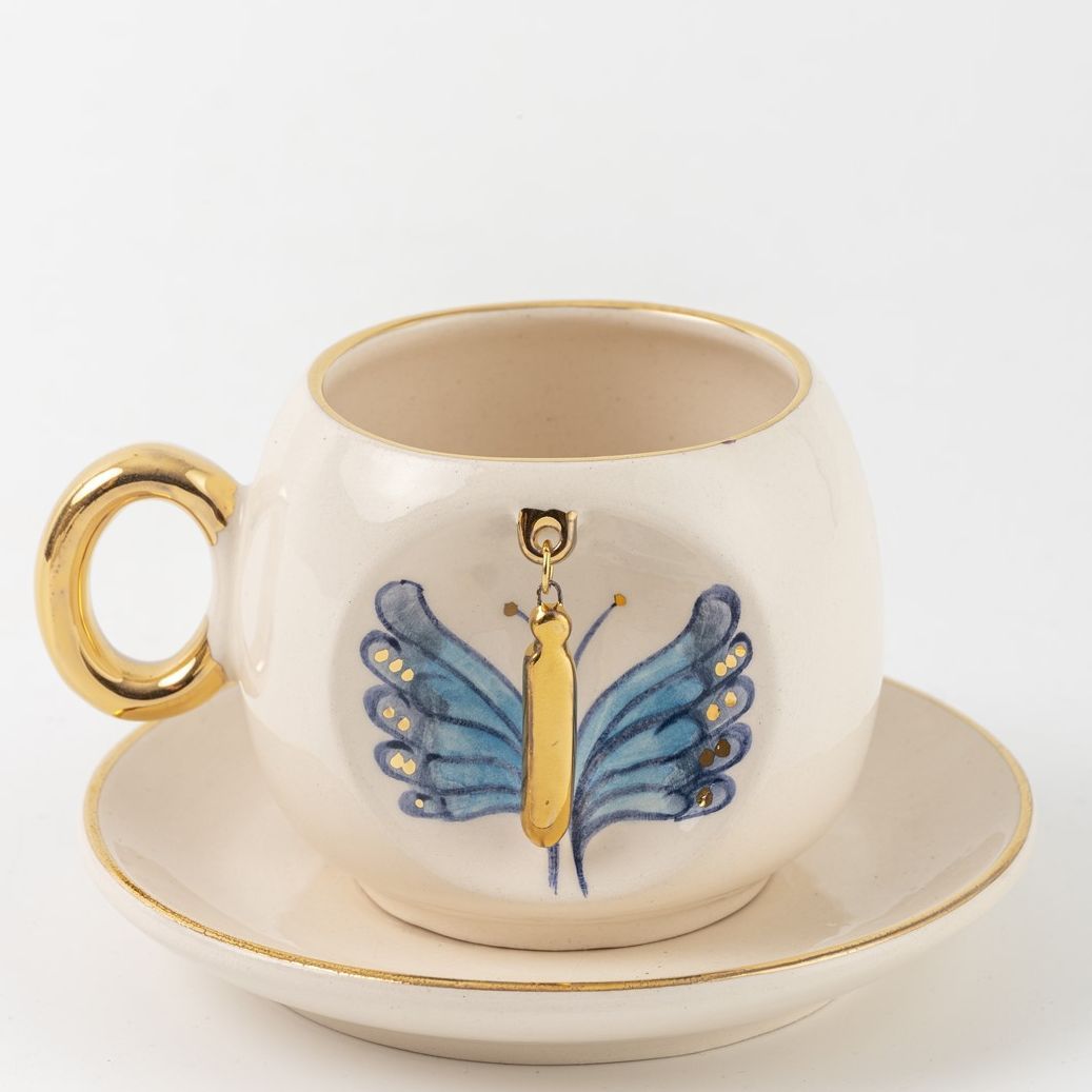 Butterfly Personalized Turkish Coffee Cup, detail view 29