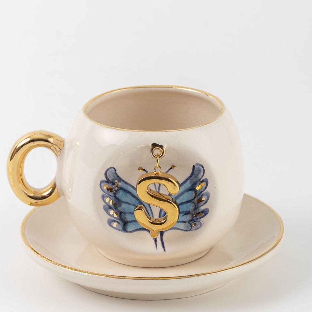 Butterfly Personalized Turkish Coffee Cup, detail view 31