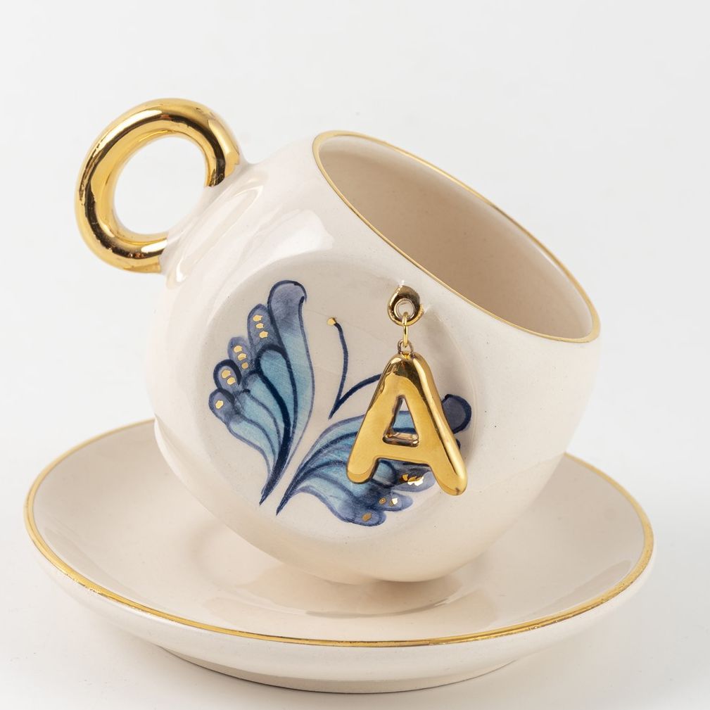 Butterfly Personalized Turkish Coffee Cup, detail view 7