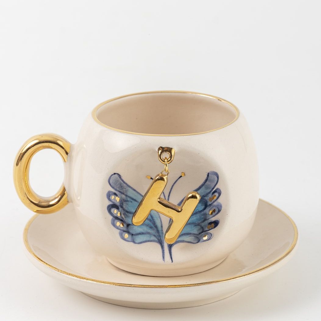 Butterfly Personalized Turkish Coffee Cup, detail view 9