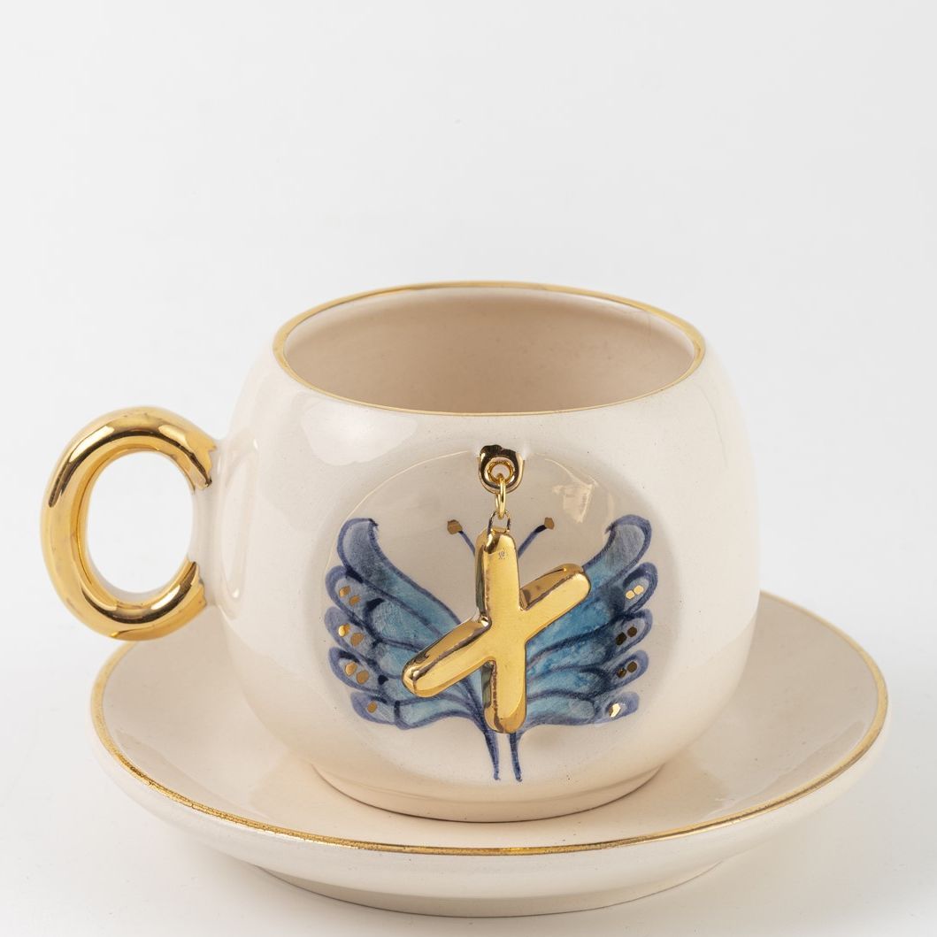 Butterfly Personalized Turkish Coffee Cup, detail view 25