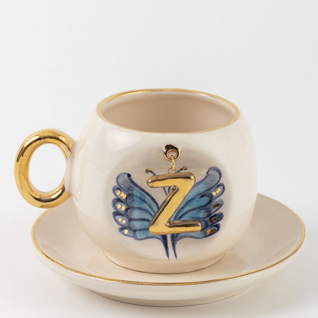 Butterfly Personalized Turkish Coffee Cup, detail view 27