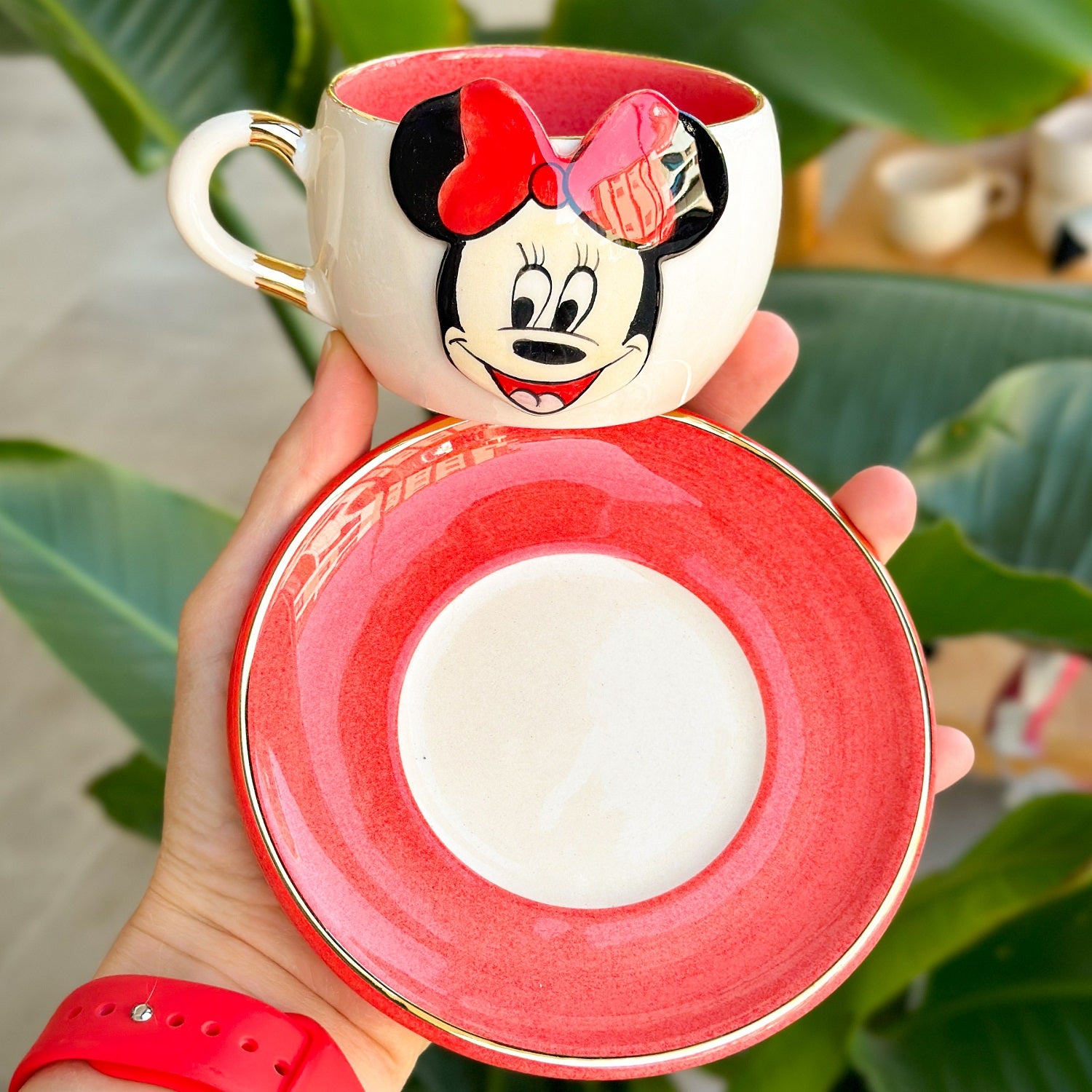 Minnie Mouse Tea Mug Red