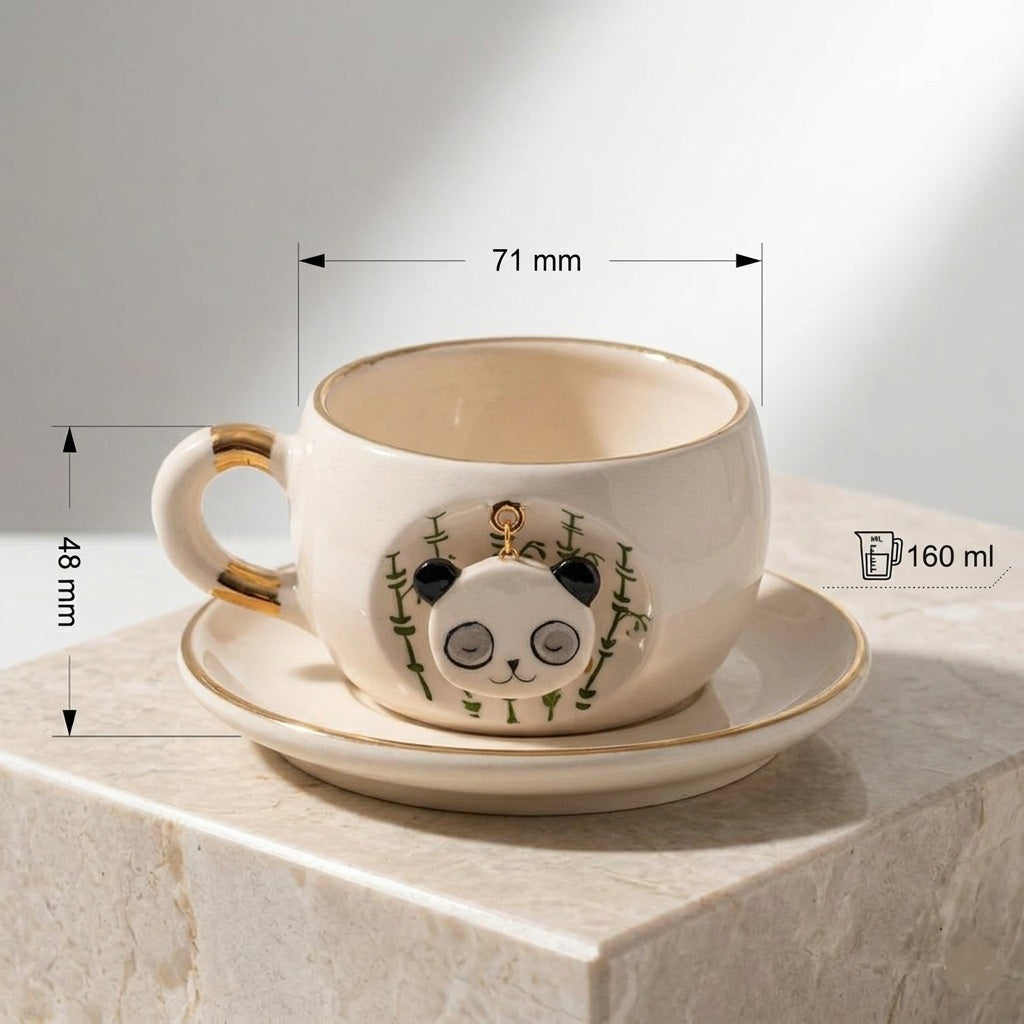 Nature Series Panda Porcelain Tea Mug 160 ml