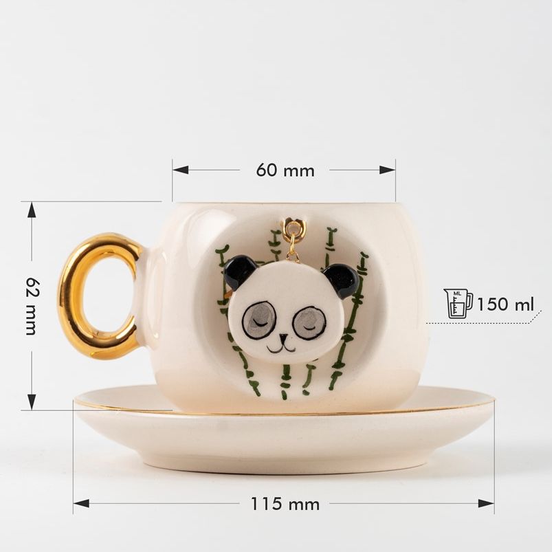 Nature Series Panda Turkish Coffee Cup, product image 2