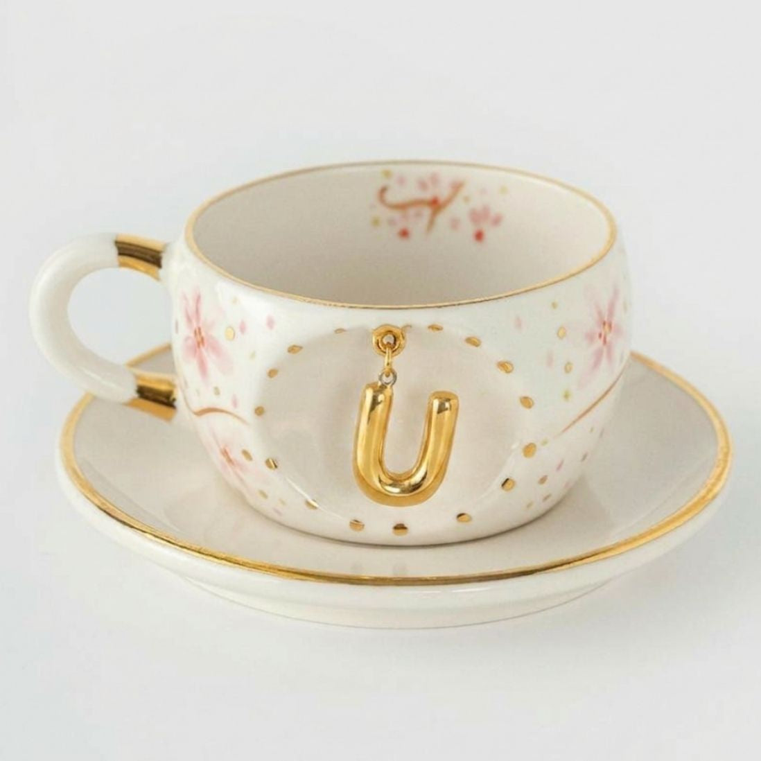 Sakura Personalized Porcelain Tea Mug 170 ml / 5.7 oz