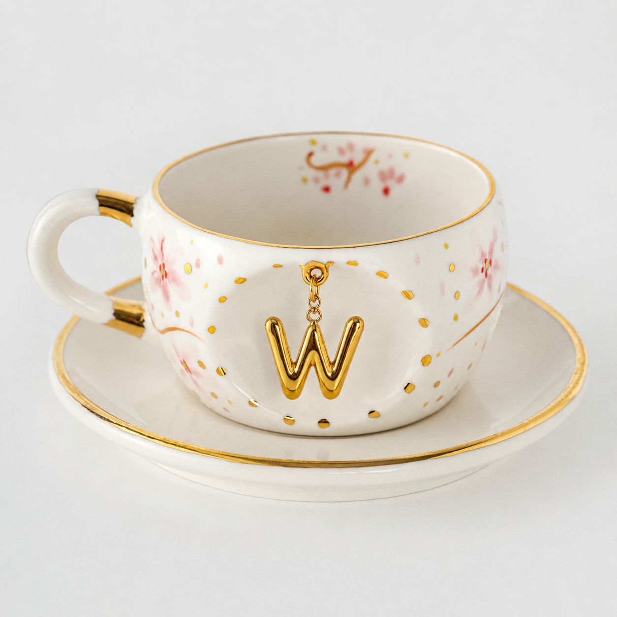 Sakura Personalized Porcelain Tea Mug 170 ml / 5.7 oz
