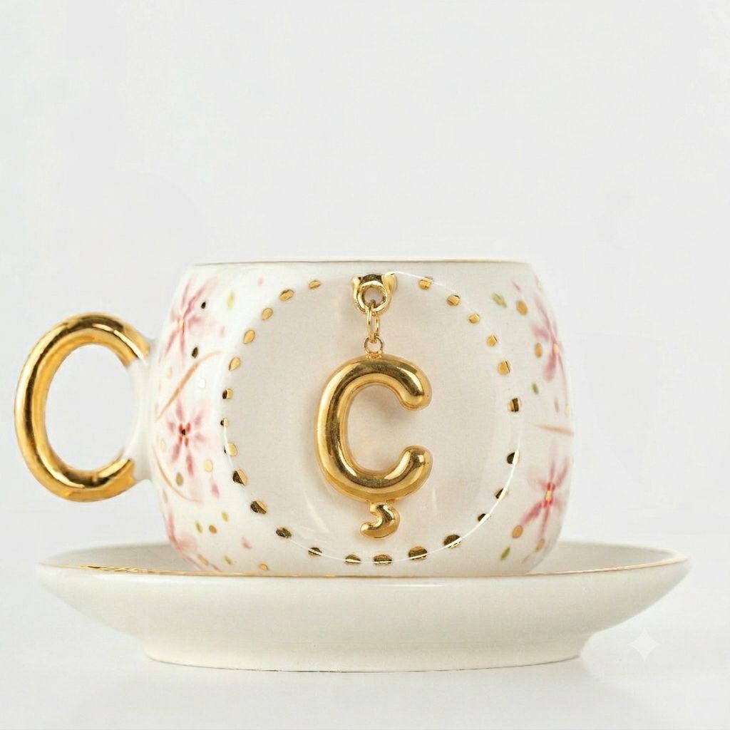 Sakura Personalized Turkish Coffee Cup, detail view 34