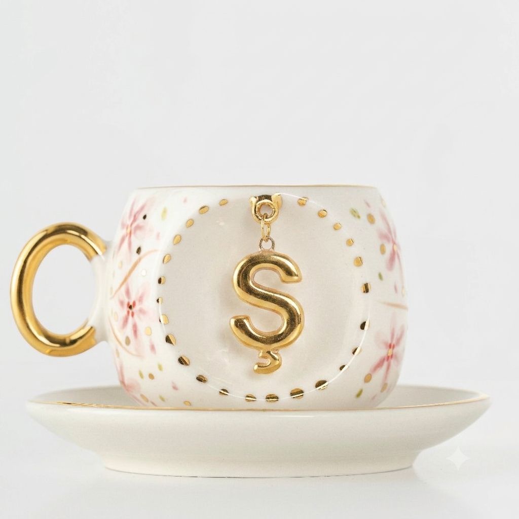 Sakura Personalized Turkish Coffee Cup, detail view 5