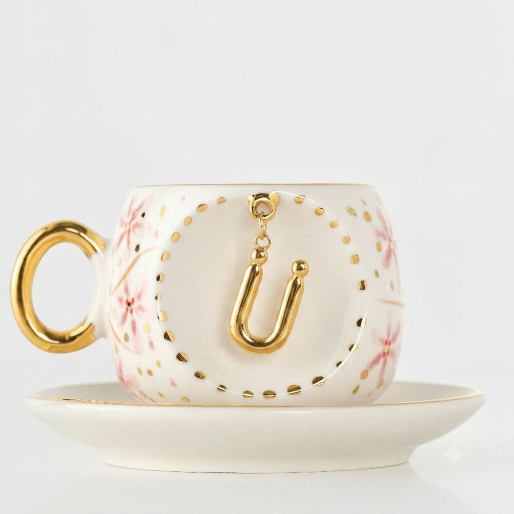 Sakura Personalized Turkish Coffee Cup, detail view 6