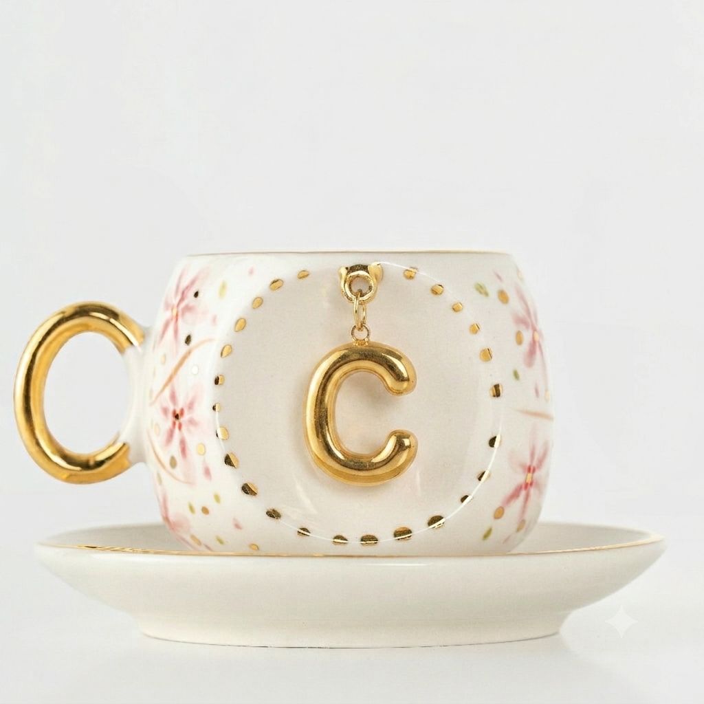 Sakura Personalized Turkish Coffee Cup, detail view 9