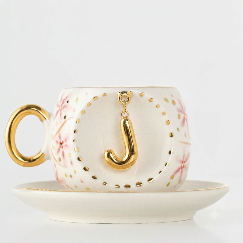 Sakura Personalized Turkish Coffee Cup, detail view 17