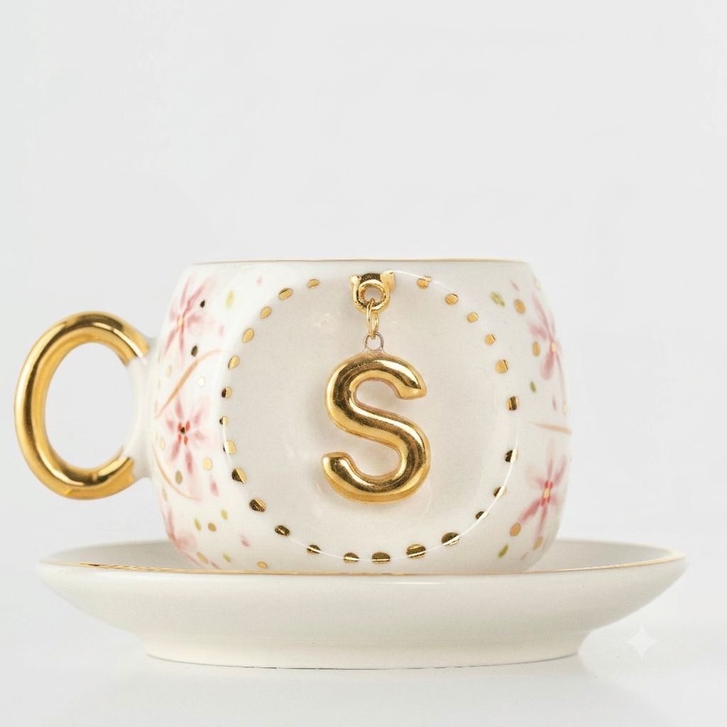 Sakura Personalized Turkish Coffee Cup, detail view 26