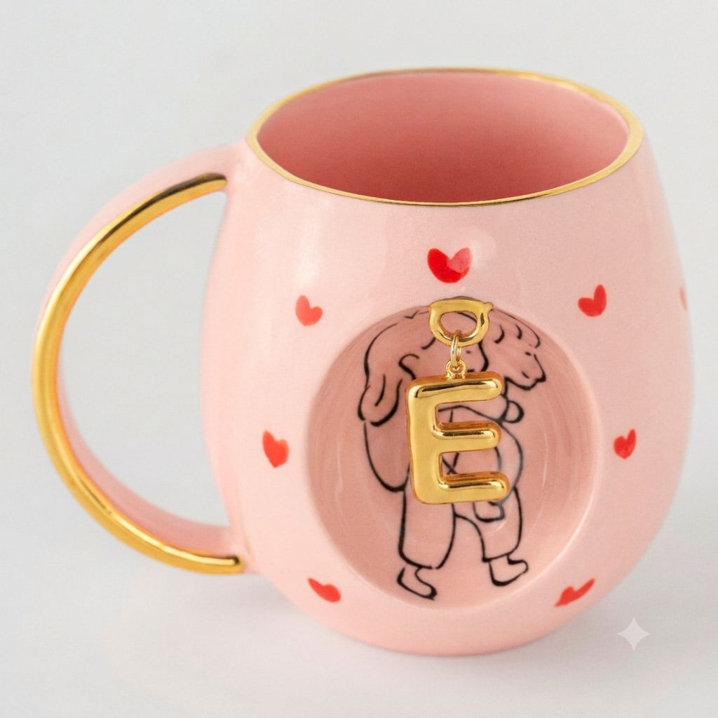 Rose Amour Personalized Mug, detail view 10