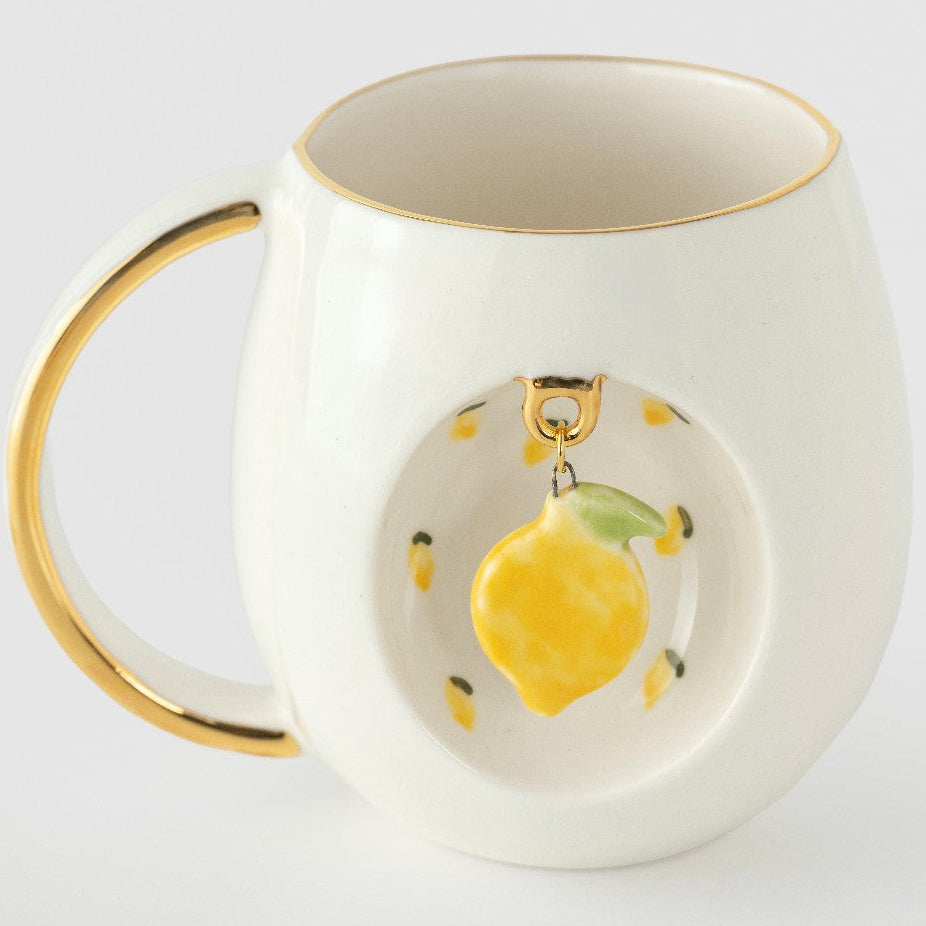 Lemon Porcelain Mug 280 ml / 9.5 oz