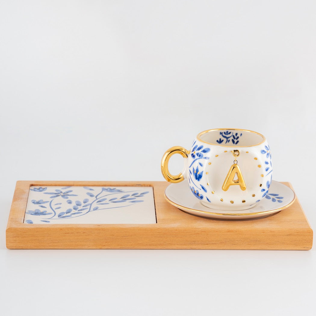 Fagfuri Personalized Turkish Coffee Cup Presentation Set, product view