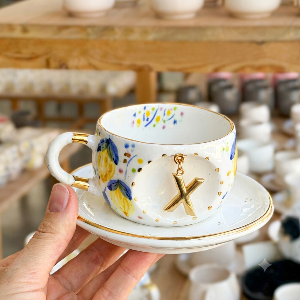Lemon Personalized Tea Mug, detail view 30