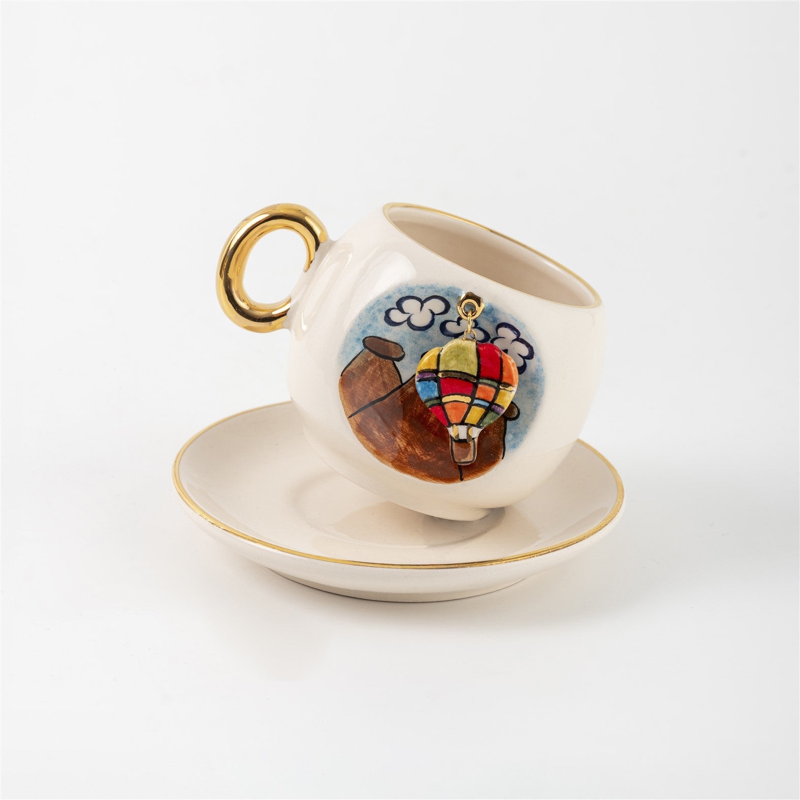 Cappadocia Hot Air Balloon Turkish Coffee Cup, detail view 3