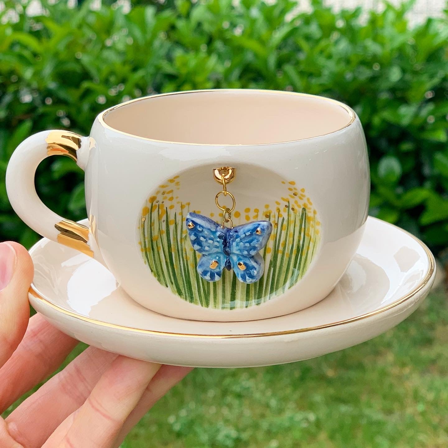 Butterfly Mug - BSK Ceramics Handmade
