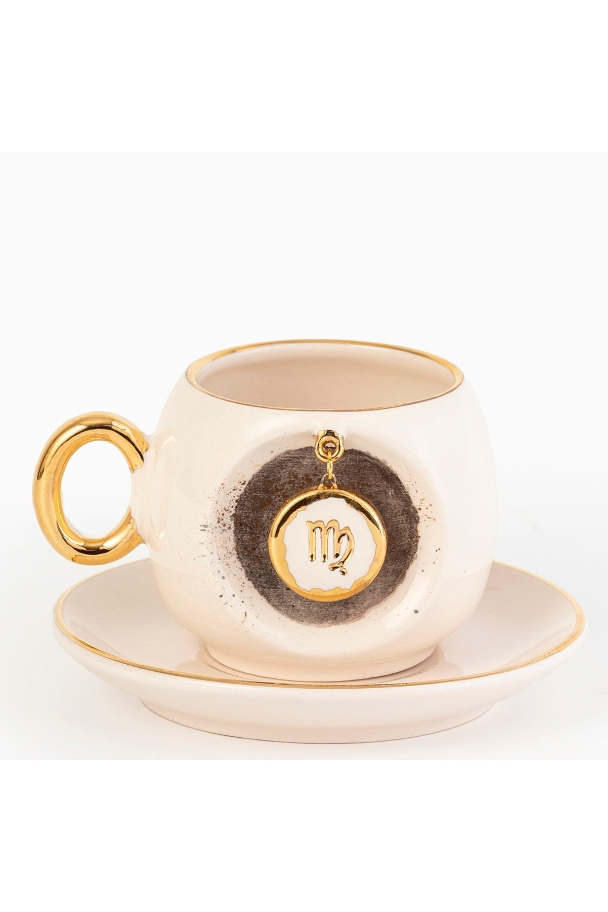 Virgo Zodiac Turkish Coffee Cup, detail view 4