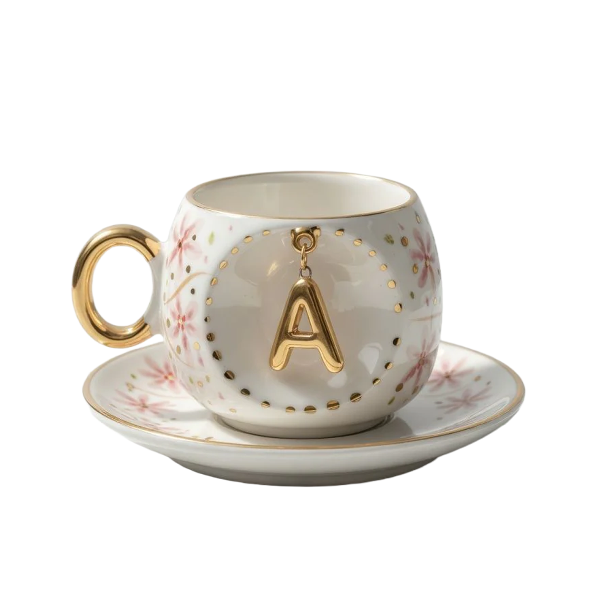 Sakura Personalized Turkish Coffee Cup, product view