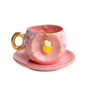 Lemon Blossom Turkish Coffee Cup, product view