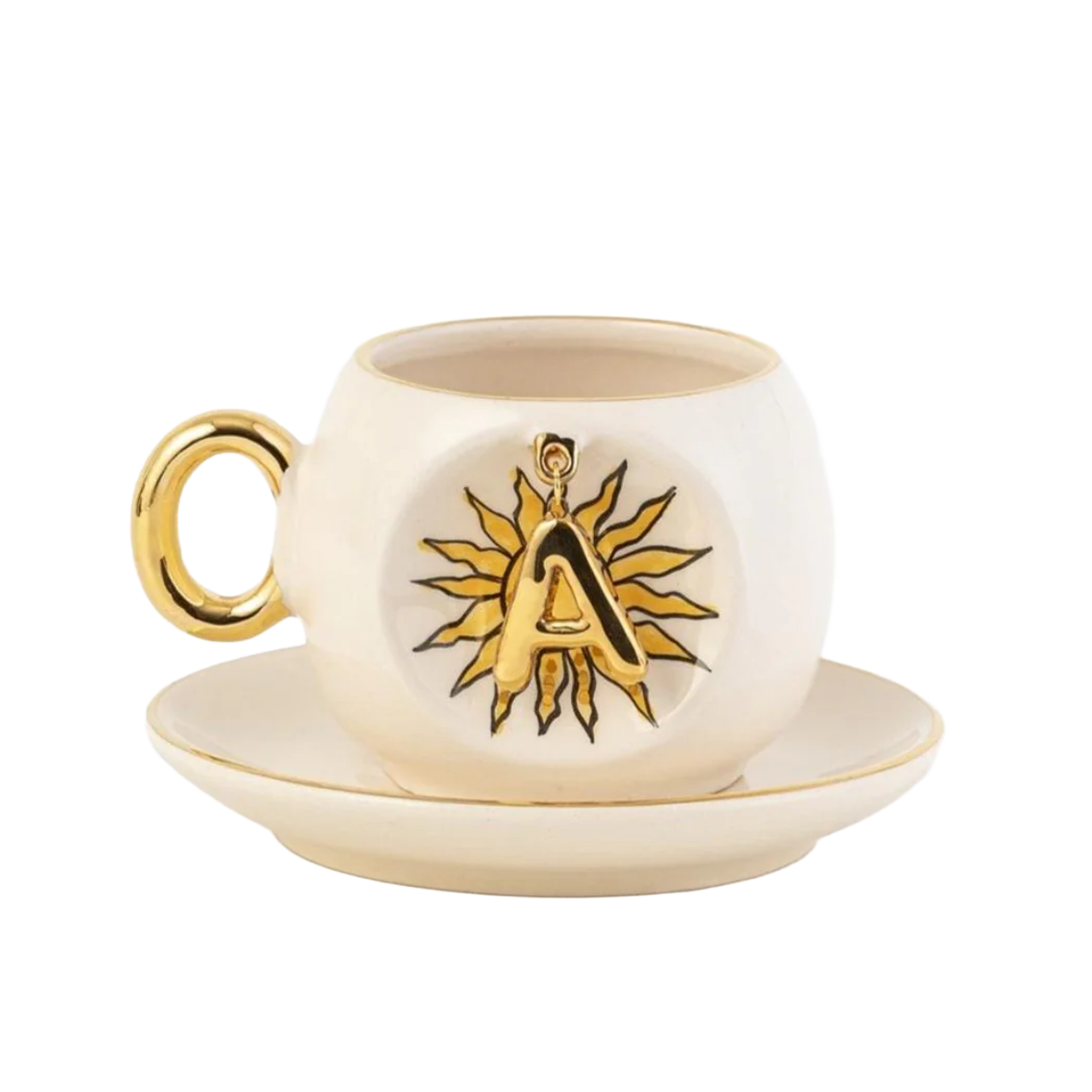 Sun Personalized Turkish Coffee Cup, product view