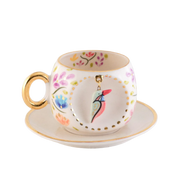 Spring Blossom Bird Turkish Coffee Cup, product view