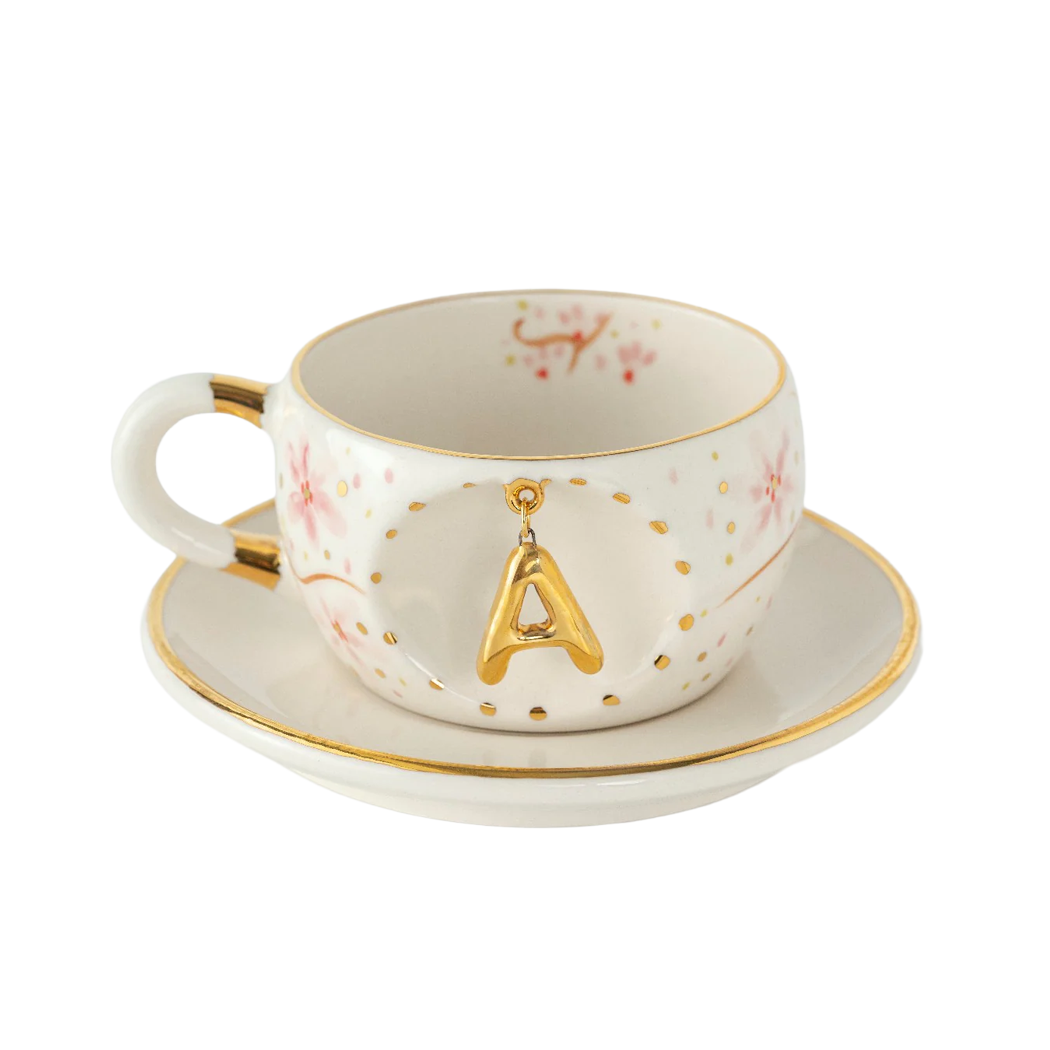 Sakura Personalized Tea Mug, product view