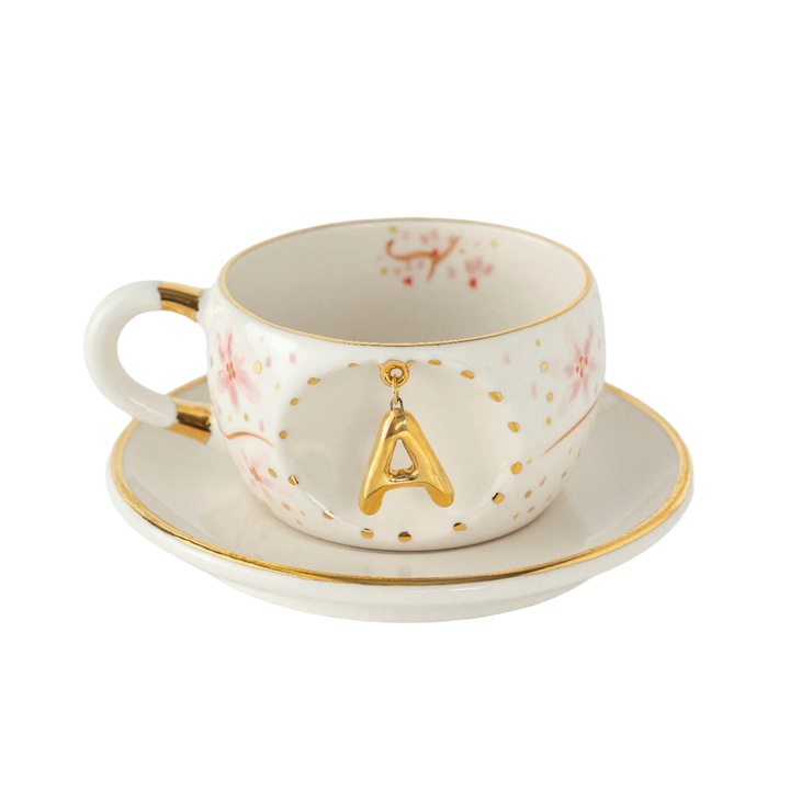 Sakura Personalized Porcelain Tea Mug 170 ml / 5.7 oz