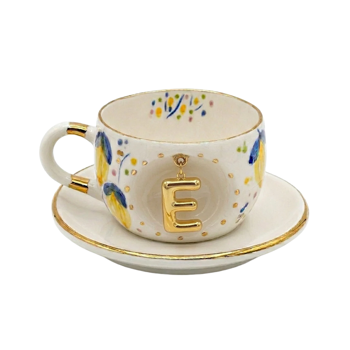 Lemon Personalized Porcelain Tea Mug 170 ml / 5.7 oz