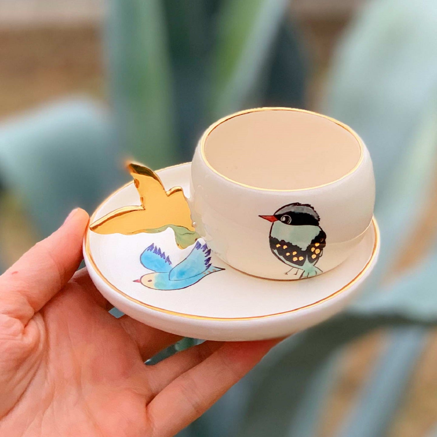 Golden Bird Halcyon Coffee Cup