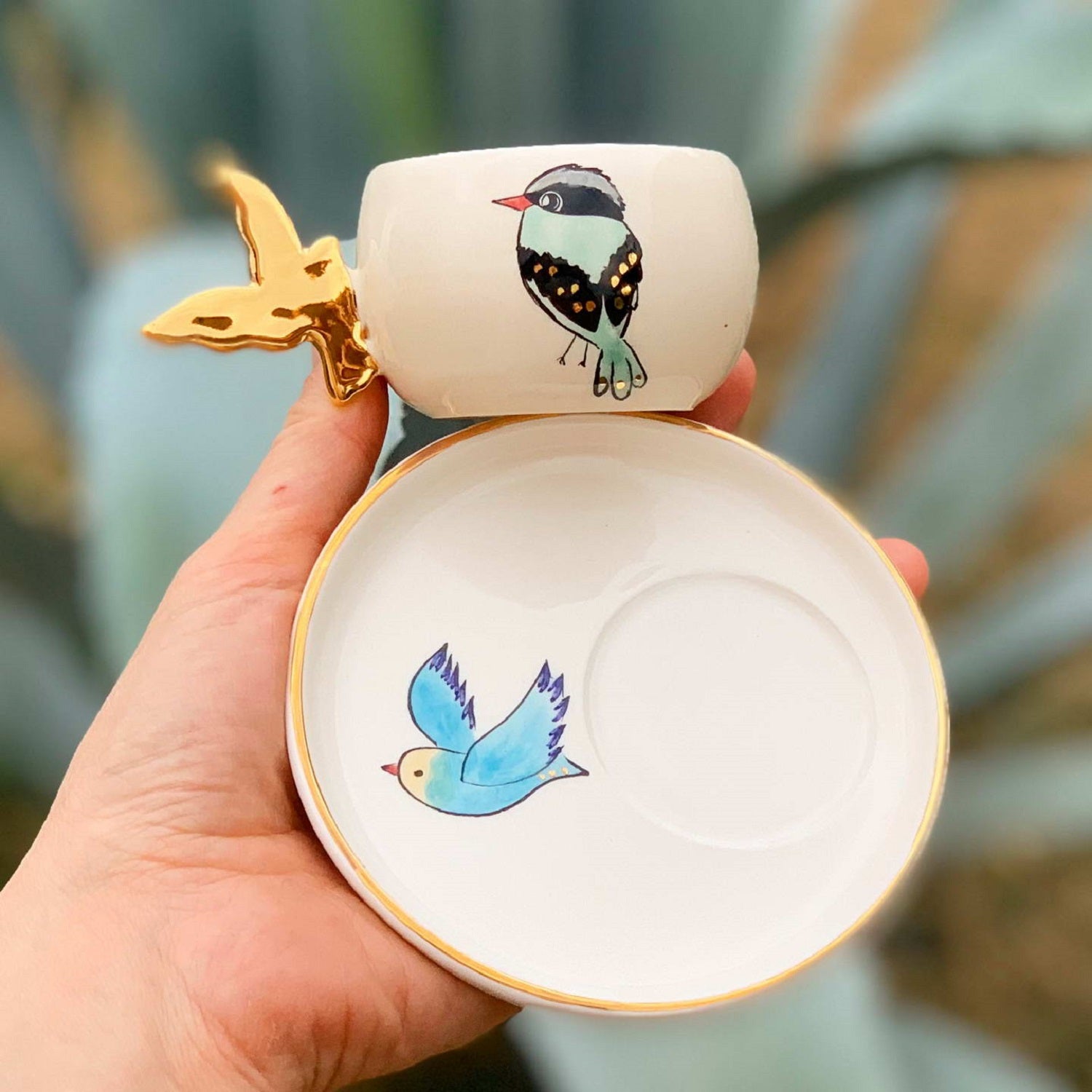 Golden Bird Halcyon Coffee Cup