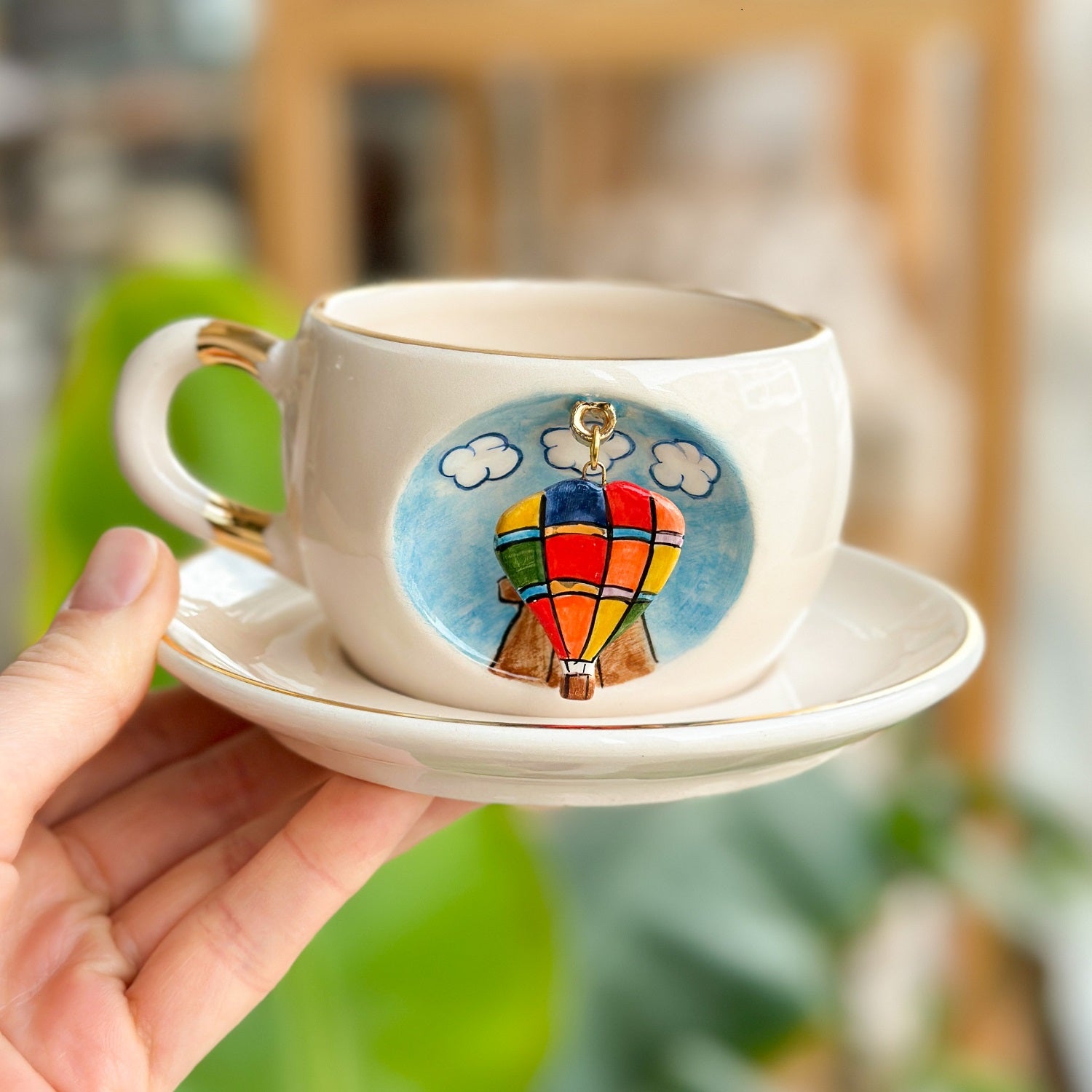 Cappadocia Hot Baloon Mug - BSK Ceramics Handmade