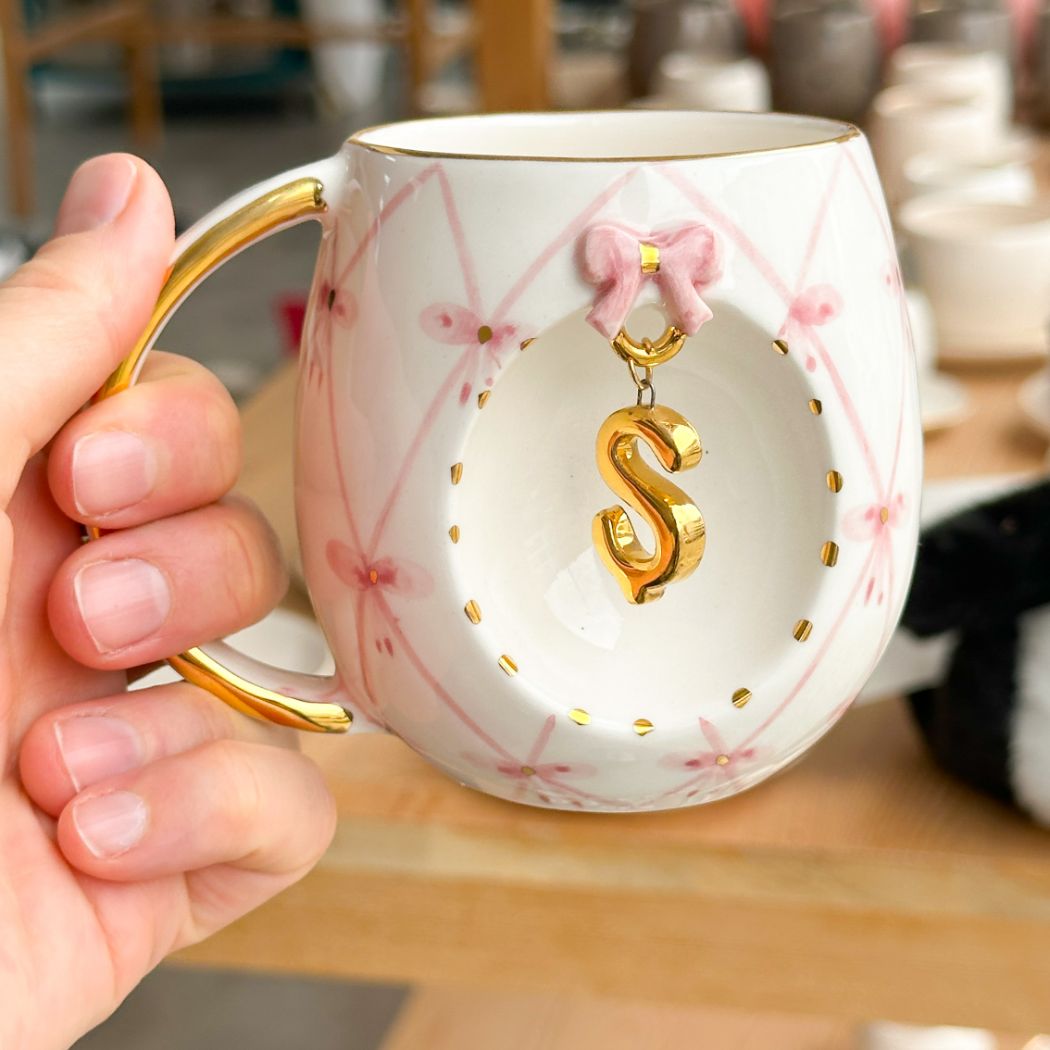 Bow Personalized Mug, detail view 7
