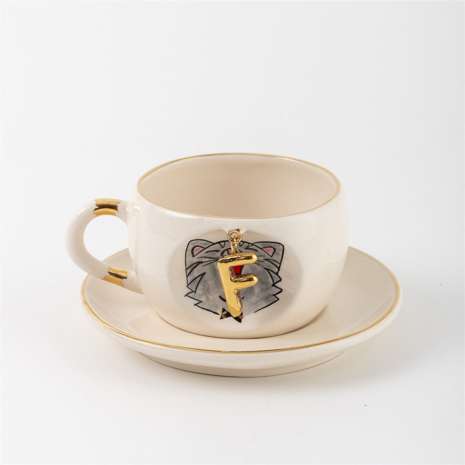 Cat Personalized Tea Mug, detail view 13
