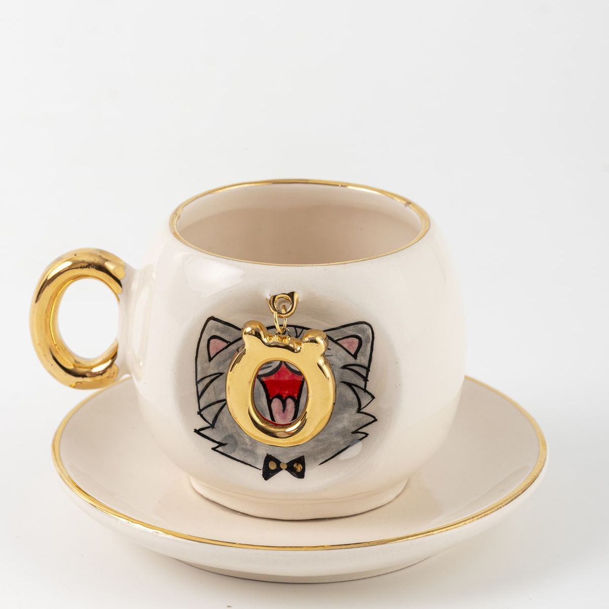 Cat Personalized Turkish Coffee Cup, detail view 6