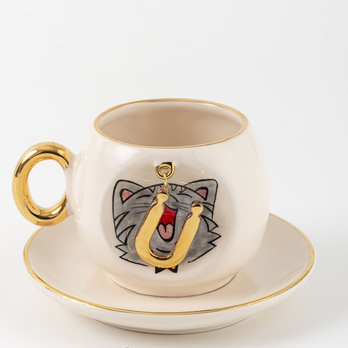Cat Personalized Turkish Coffee Cup, detail view 8