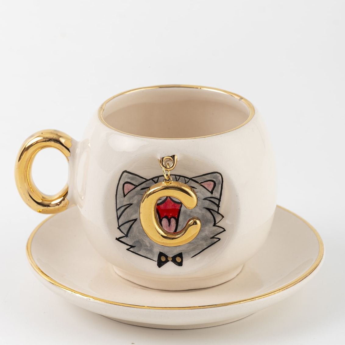 Cat Personalized Turkish Coffee Cup, detail view 11