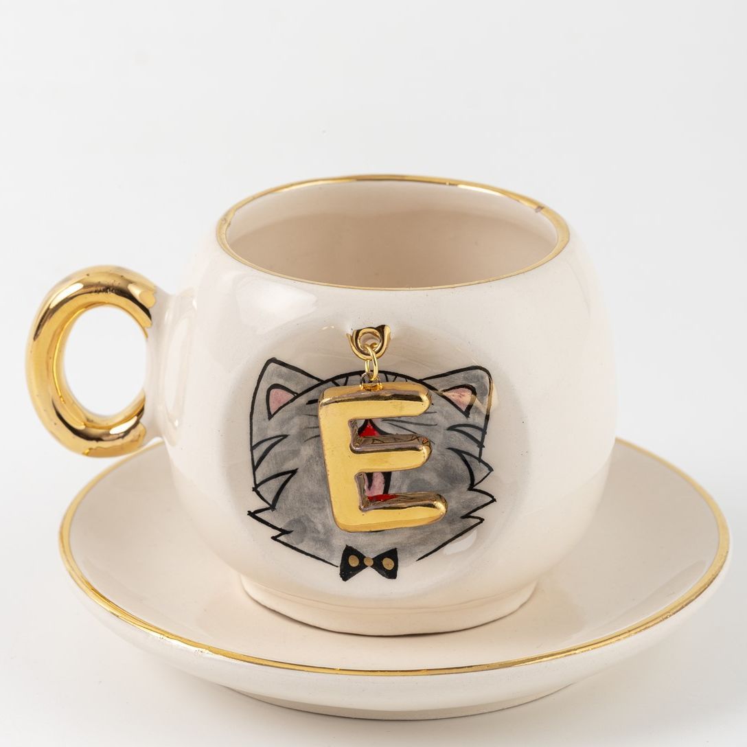 Cat Personalized Turkish Coffee Cup, detail view 13