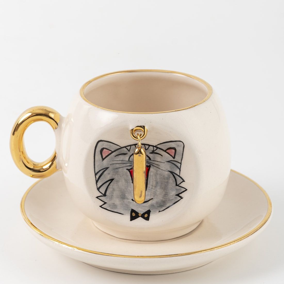 Cat Personalized Turkish Coffee Cup, detail view 18
